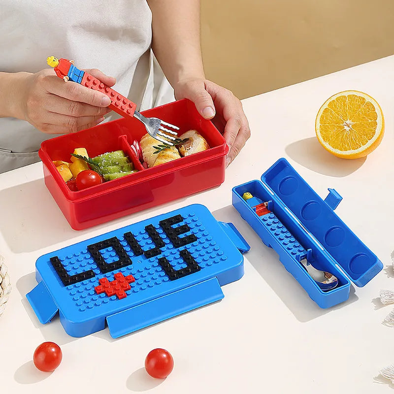 Bento Blocks Lunch Box avec couvert