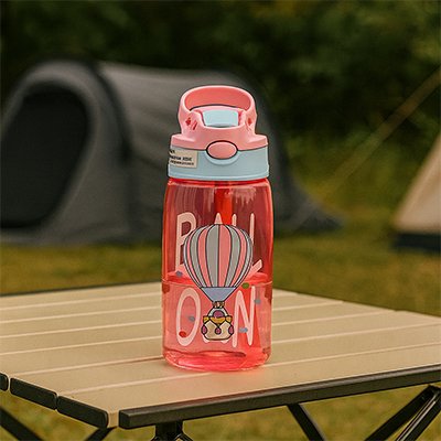Gourde enfant ballon rose