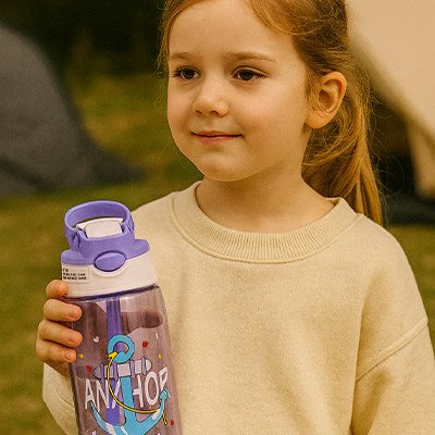 Gourde enfant ancre violet