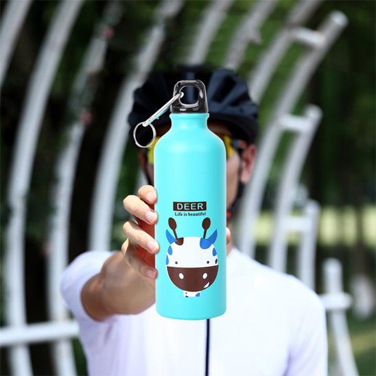 Gourde iotherme enfant ThermoFresh bleu girafe

