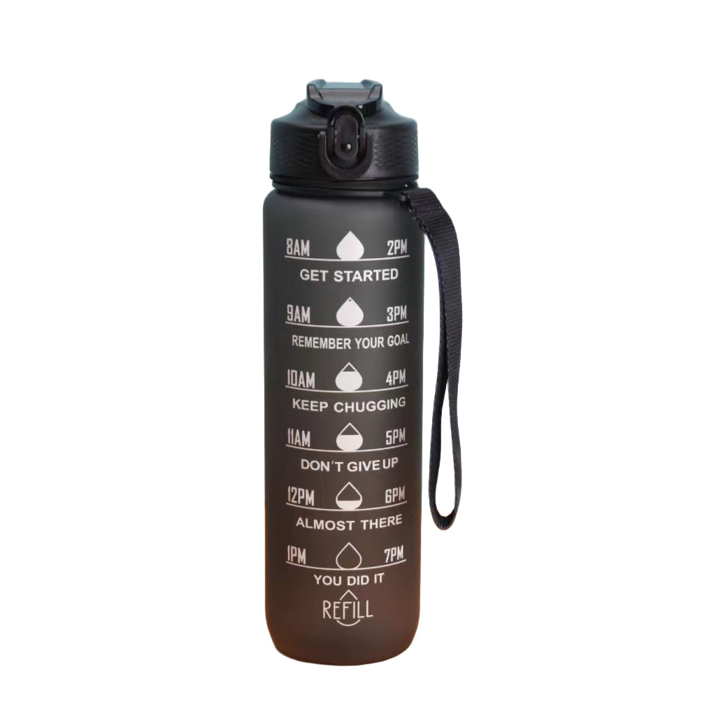 Gourde plastique Etanch Robuste noir