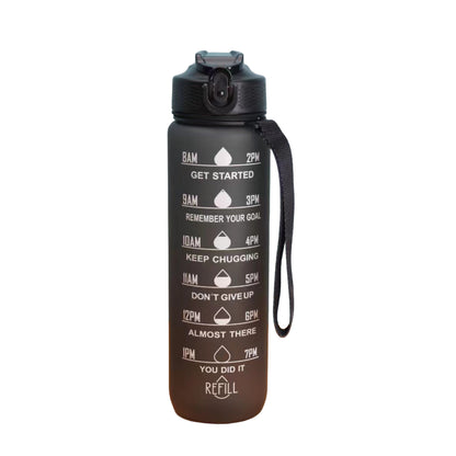 Gourde plastique Etanch Robuste noir