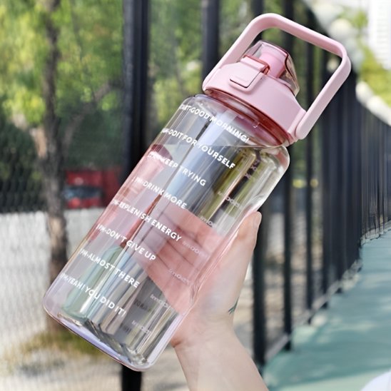 Gourde plastique Legere  Pratique rose exterieur