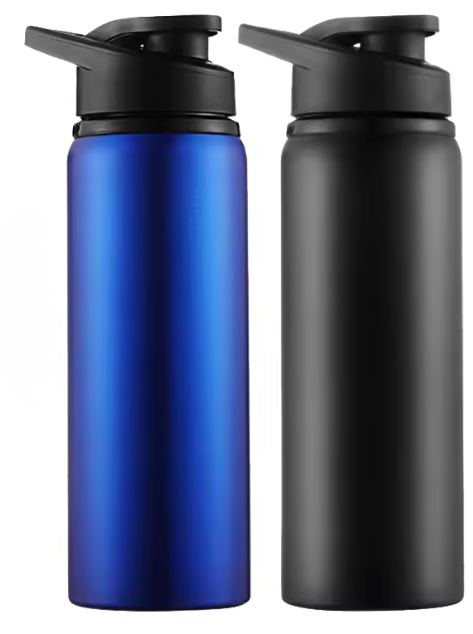 Gourdes isothermes Inox Premium
bleu et noir