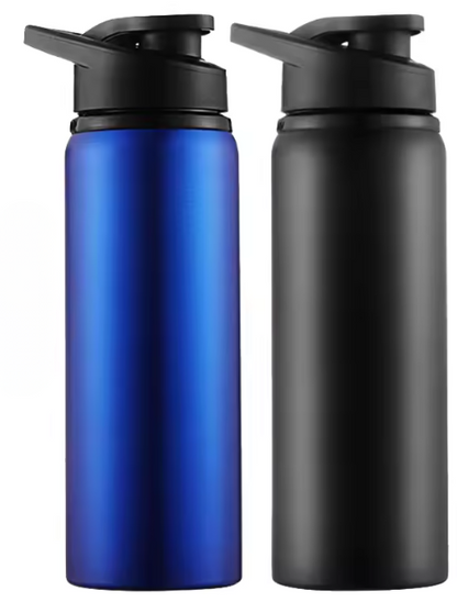 Gourdes isothermes Inox Premium
bleu et noir