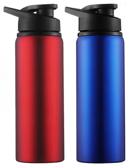 Gourdes isothermes Inox Premium
 rouge et bleu