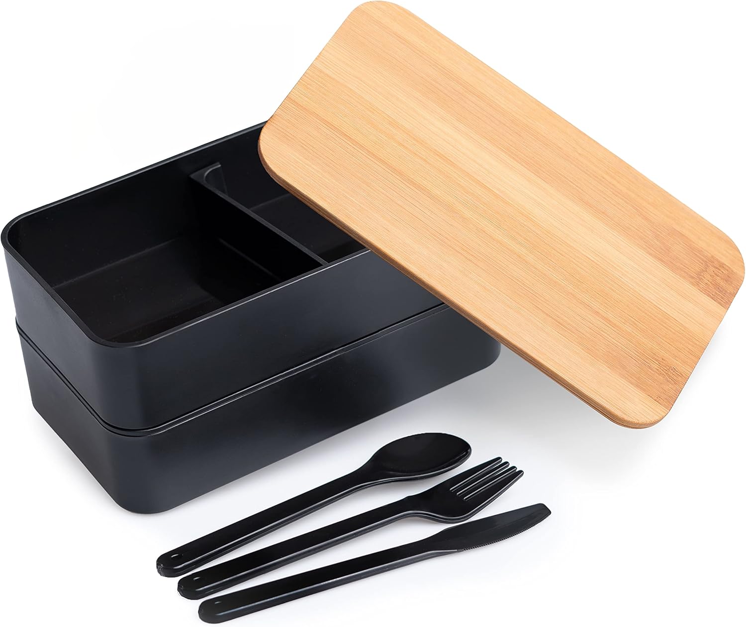 Lunch Box Japonaise en Bambou enemble noir