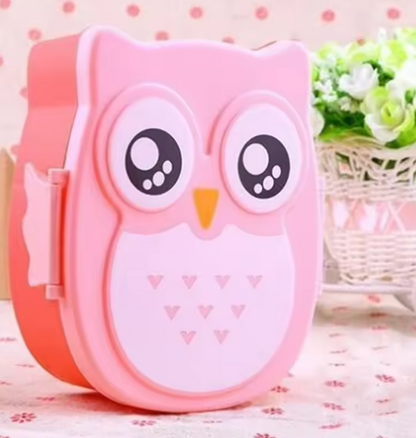 Lunch box enfant Hibou mignon rose