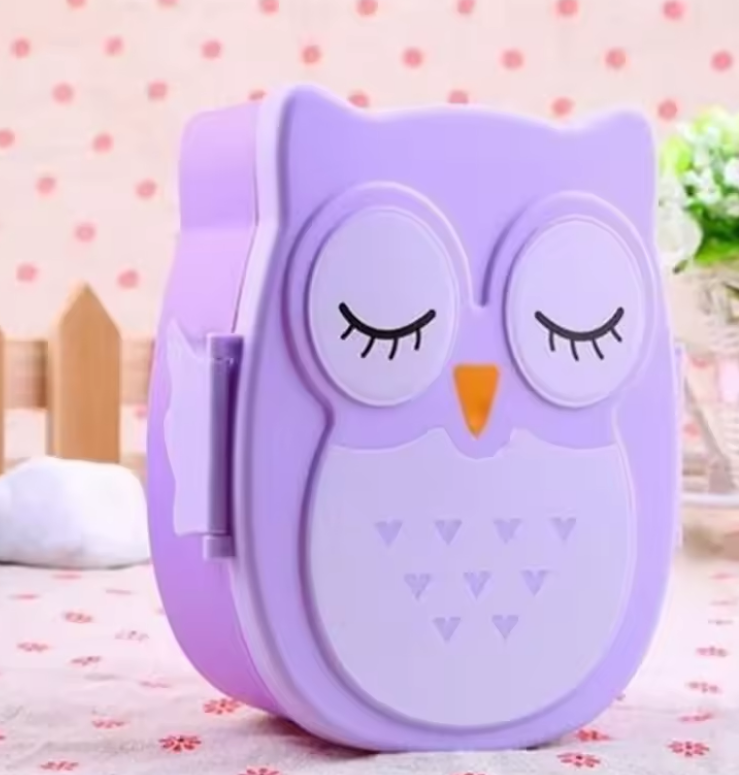 Lunch box enfant Hibou mignon violet