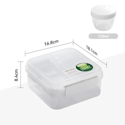 Lunch Box Modulable blanc carre