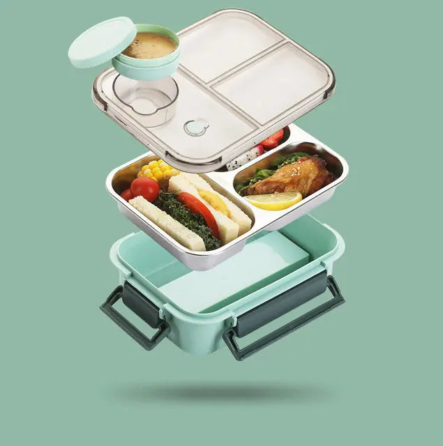 Lunch box Anti-fuite Compartimentee 