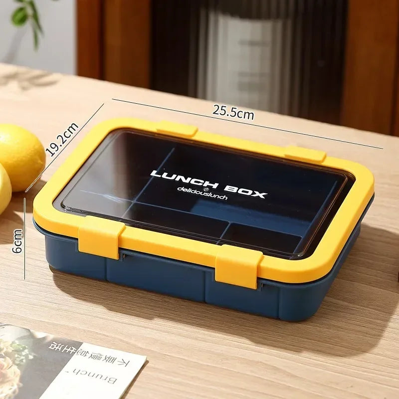 Lunch box | Premium 6-compartiments 1500ML jaune