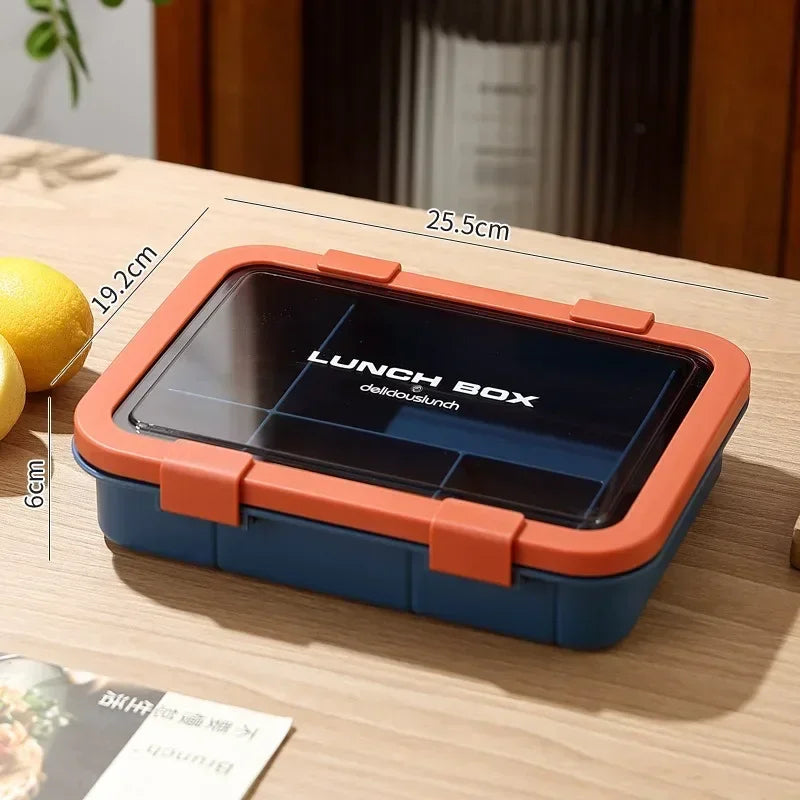 Lunch box | Premium 6-compartiments 1500ML orange
