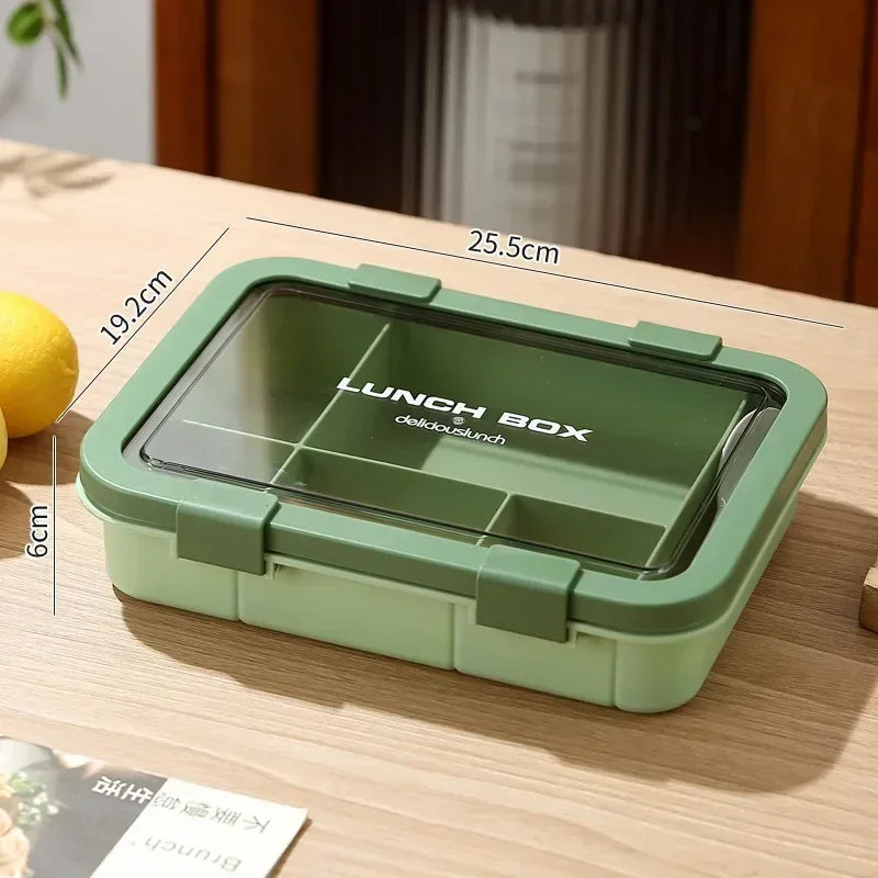 Lunch box | Premium 6-compartiments 1500ML vert