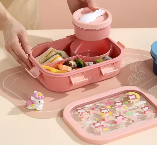 Lunch box enfant HappyLunch rose bol a soupe