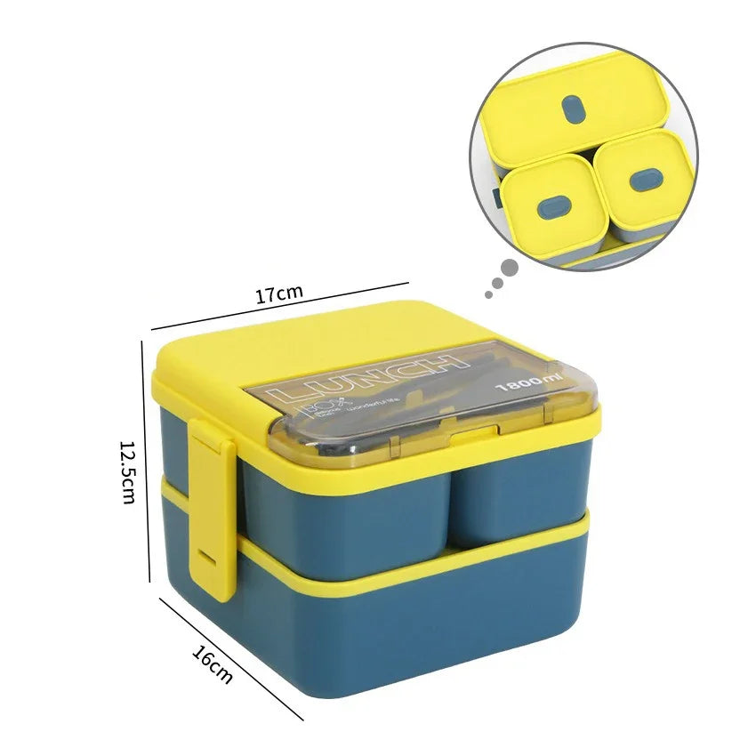 Lunchbox DuoFresh double bleu
