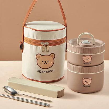 Boite repas isotherme | Kawaii Ourson - Lunch Box Boutique