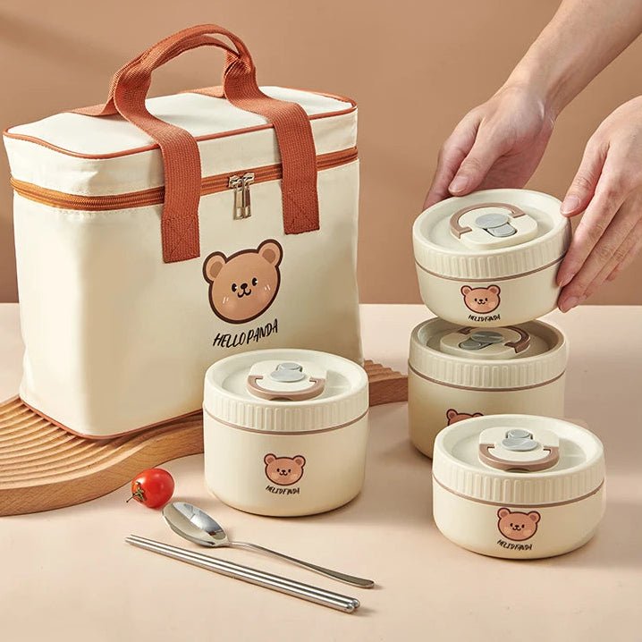 Boite repas isotherme | Kawaii Ourson - Lunch Box Boutique