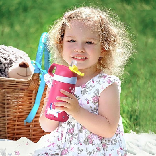 Gourde enfant isotherme | Anti - fuite - Lunch Box Boutique
