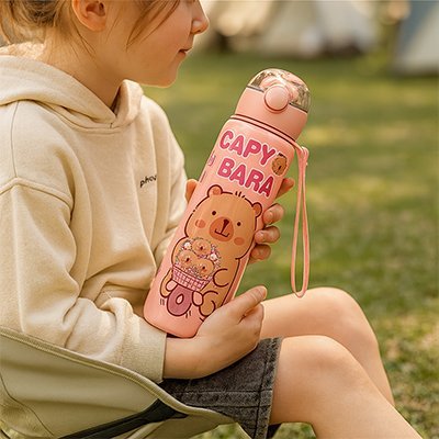 Gourde enfant | Sans BPA Colorée Capybarra - Lunch Box Boutique