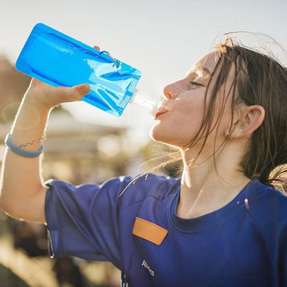 Gourde plastique pliable 480ml | Compressible - Lunch Box Boutique