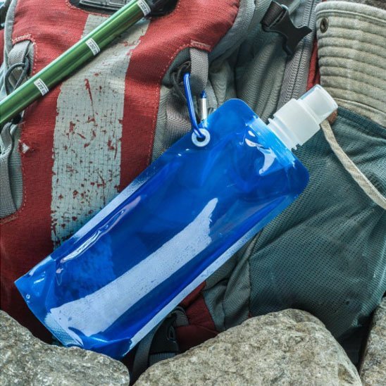 Gourde plastique pliable 480ml | Compressible - Lunch Box Boutique