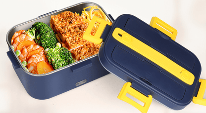 Lunch Box Chauffante | Bleu et jaune - Lunch Box Boutique
