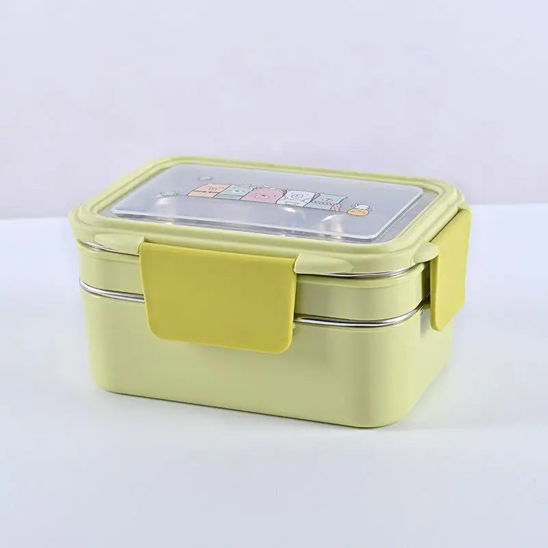lunch box enfant Inox Multicompartiment jaune