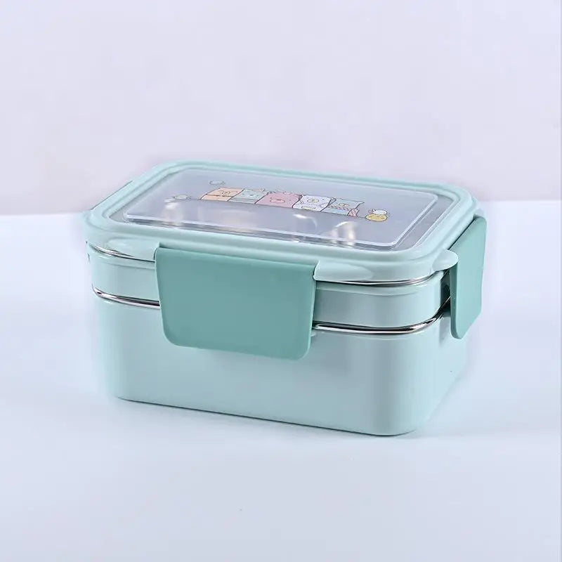 lunch box enfant Inox Multicompartiment vert