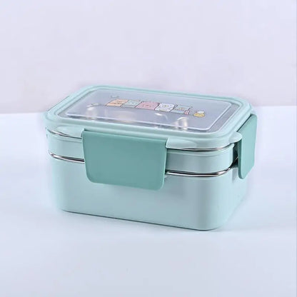 lunch box enfant Inox Multicompartiment vert